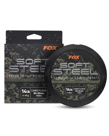 Żyłka Karpiowa Fox Soft Steel Fleck Camo Mono 14lb 6.4kg 1000m