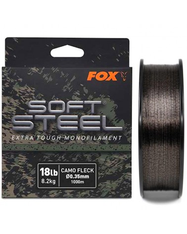 Żyłka Karpiowa Fox Soft Steel Fleck Camo Mono 18lb 8.2kg 1000m