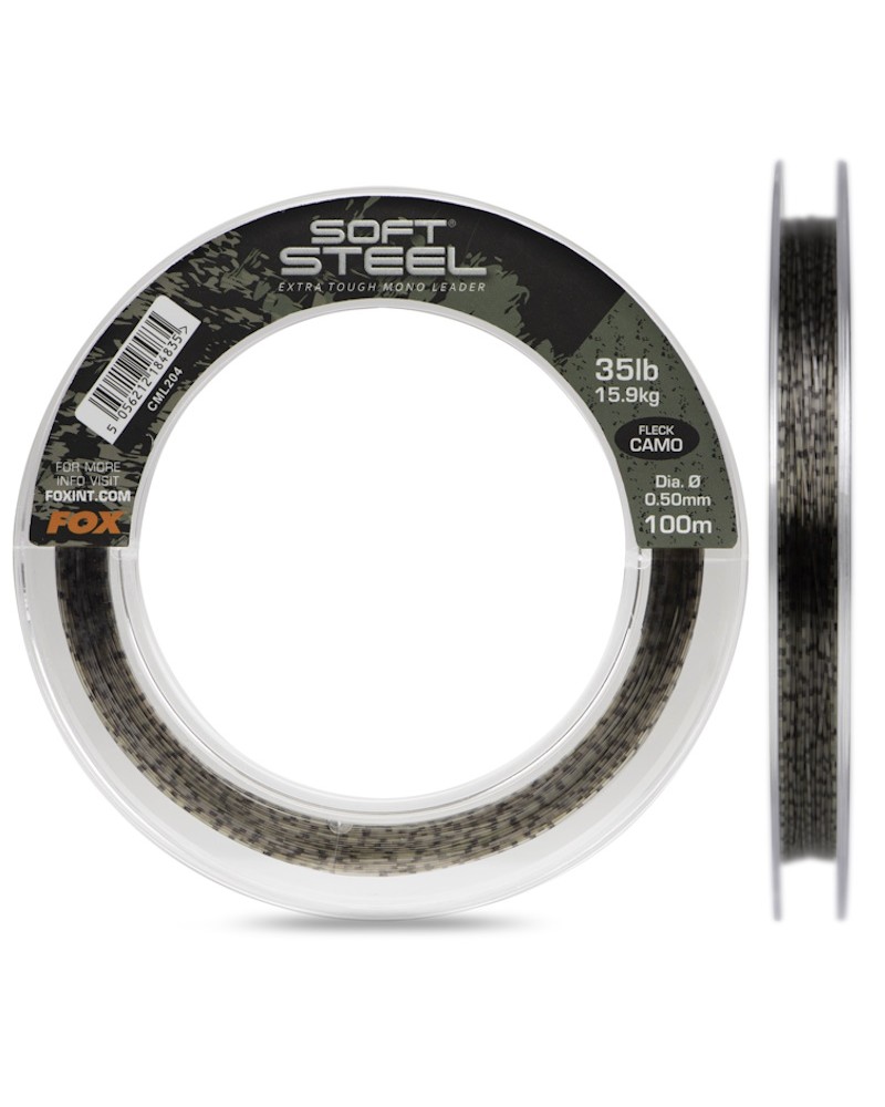 Żyłka Strzałówka Fox Soft Steel Fleck Camo Mono 0.50mm 35lb 15.9kg 100m