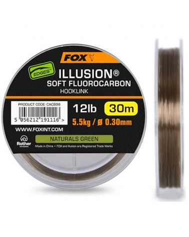 Fluorocarbon Na Przypony Fox Edges Illusion Soft 0.30mm 12lb 5.5kg 30m