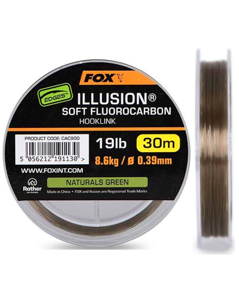 Fluorocarbon Na Przypony Fox Edges Illusion Soft 0.39mm 19lb 8.6kg 30m