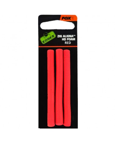 Pianka Pływająca Fox Edges Aligna Foam Red Do Zig Rig Czerwona 3szt.