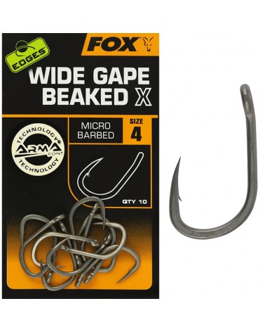Haczyki Karpiowe Fox Edges Armapoint Wide Gape Beaked X Nr 4 10szt.