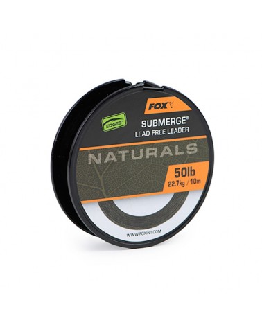 Materiał Bezołowiowy Na Zestawy Fox Edges Naturals Submerge Lead Free Leader 50lb 22.7kg 10m