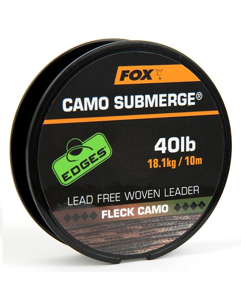 Materiał Na Zestawy Bezołowiowy Fox Edges Submerge Camo Leader 40lb 18.1kg 10m