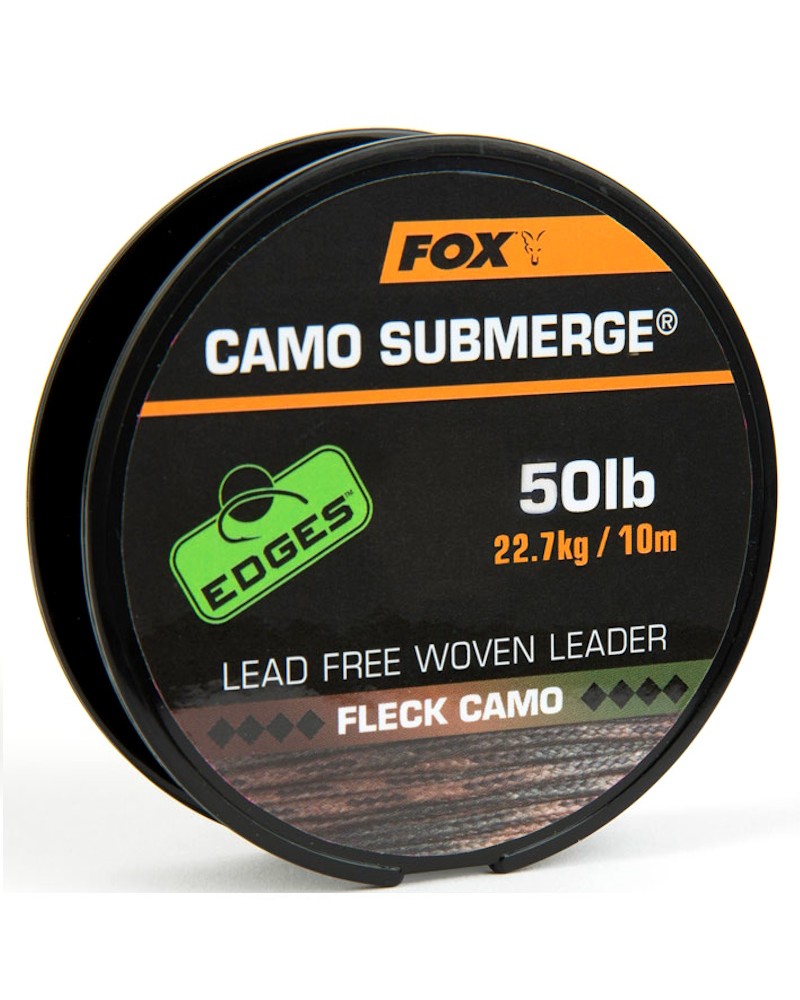 Materiał Na Zestawy Bezołowiowy Fox Edges Submerge Camo Leader 50lb 22.7kg 10m
