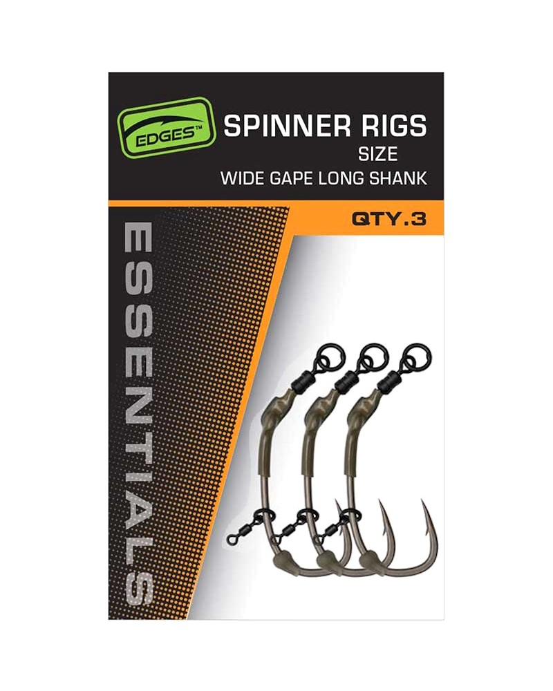 Przypony Karpiowe Fox Edges Super Wide Gape Long Shank Spinner Rig