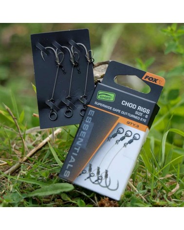 Przypony Karpiowe Fox Edges Super Wide Gape Out-Turned Eye Chod Rigs 3szt.