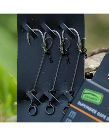 Przypony Karpiowe Fox Edges Super Wide Gape Out-Turned Eye Chod Rigs 3szt.
