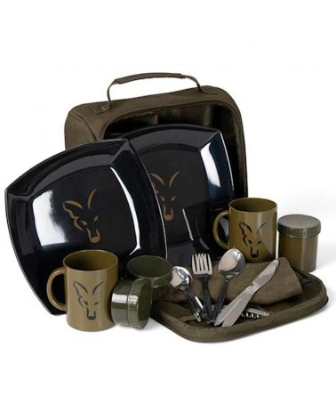 Zestaw Turystyczny Obiadowy Fox Voyager 2 Persons Dinner Set 28x12x28cm