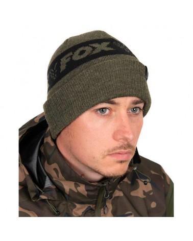 Czapka Zimowa Fox Collection Beanie Green/Black