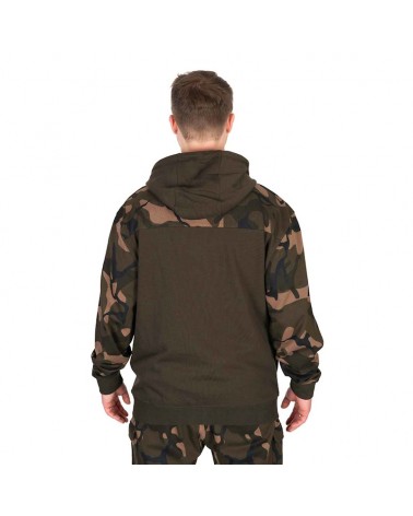 Bluza Wędkarska Rozpinana Z Kapturem Fox LW Khaki/Camo Split Zip Hoody