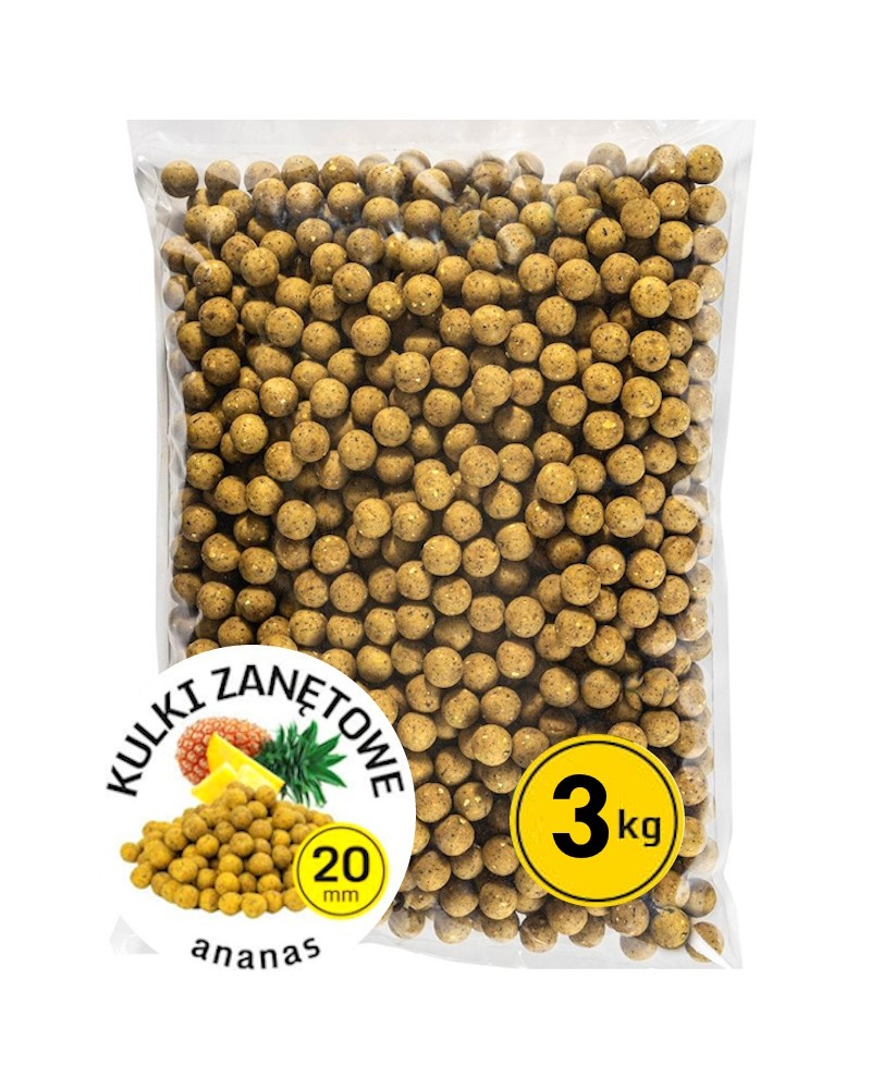 Kulki Proteinowe Zanętowe Carp Target Ananas Pineapple 20mm