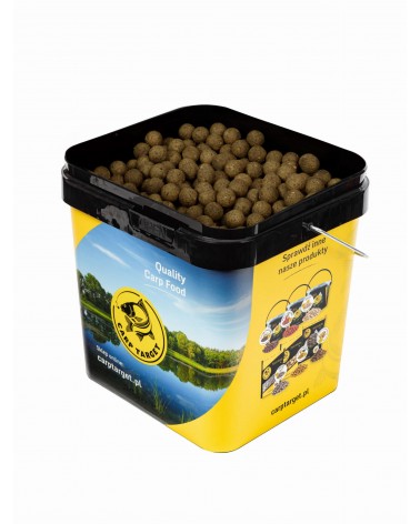 Kulki Proteinowe Zanętowe Carp Target Kukurydza Konopie Sweetcorn Hemp 20mm 10kg Wiadro 17L
