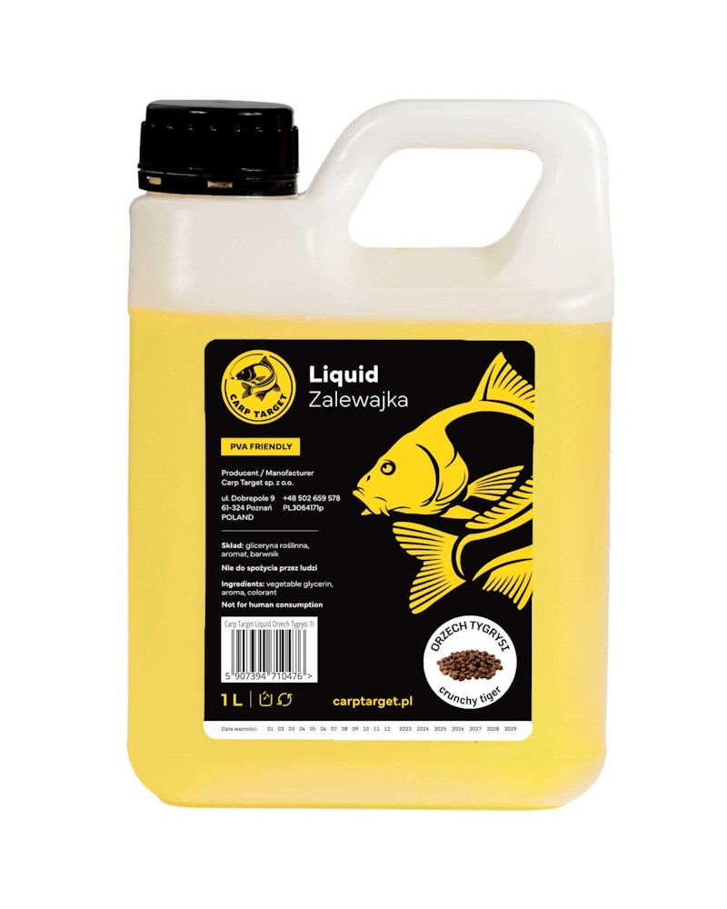 Liquid Gęsty Booster Carp Target Orzech Tygrysi Tiger Nuts 1L PVA Friendly