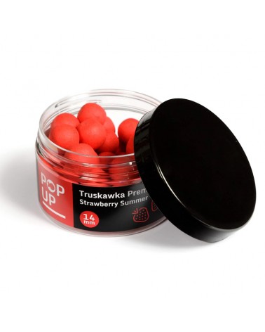 Kulki Haczykowe Carp Target Pop Up Truskawka Strawberry 14mm 125ml