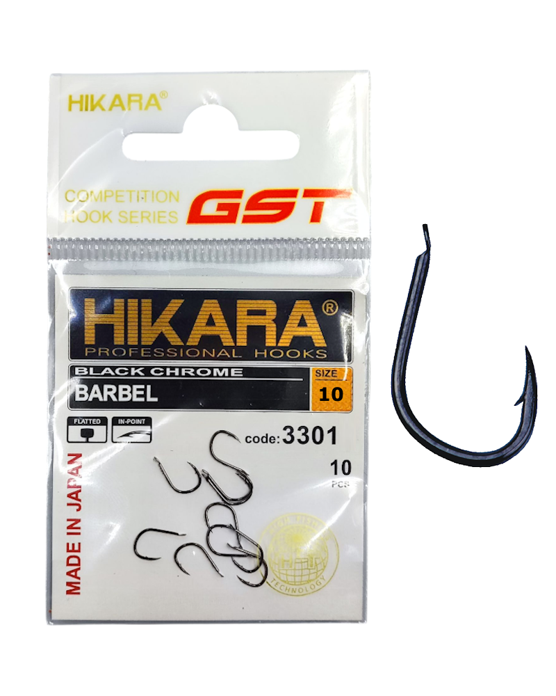Haczyki Traper GST Hikara Barbel Black Chrome 1810 Nr 10 10szt.