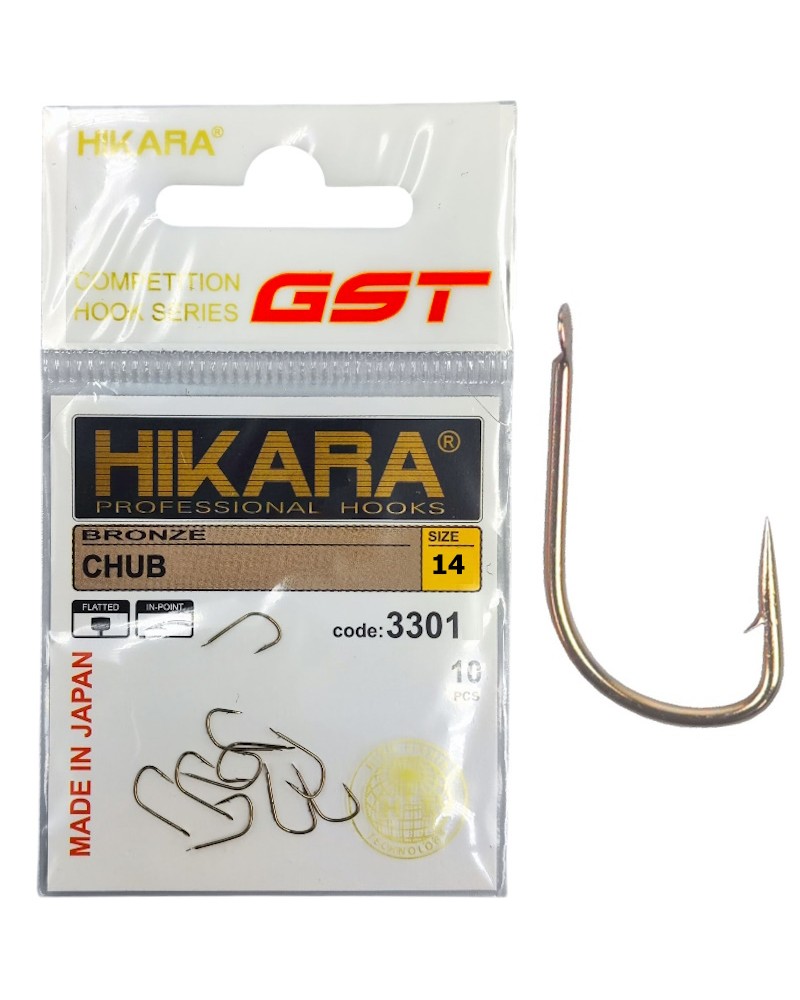 Haczyki Traper GST Hikara Chub Bronze 1910 Nr 14 10szt.