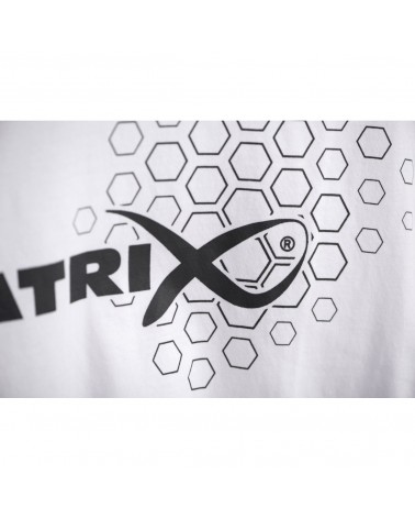 Koszulka Wędkarska Matrix Hex Print T-Shirt White