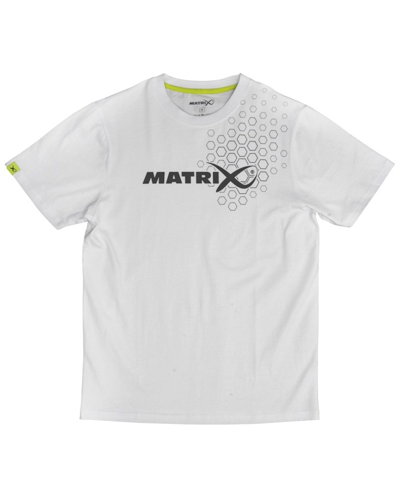 Koszulka Wędkarska Matrix Hex Print T-Shirt White
