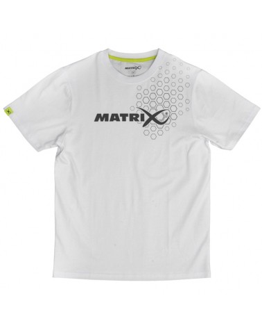 Koszulka Wędkarska Matrix Hex Print T-Shirt White