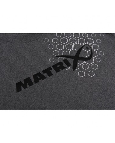 Koszulka Wędkarska Matrix Hex Print T-Shirt Grey