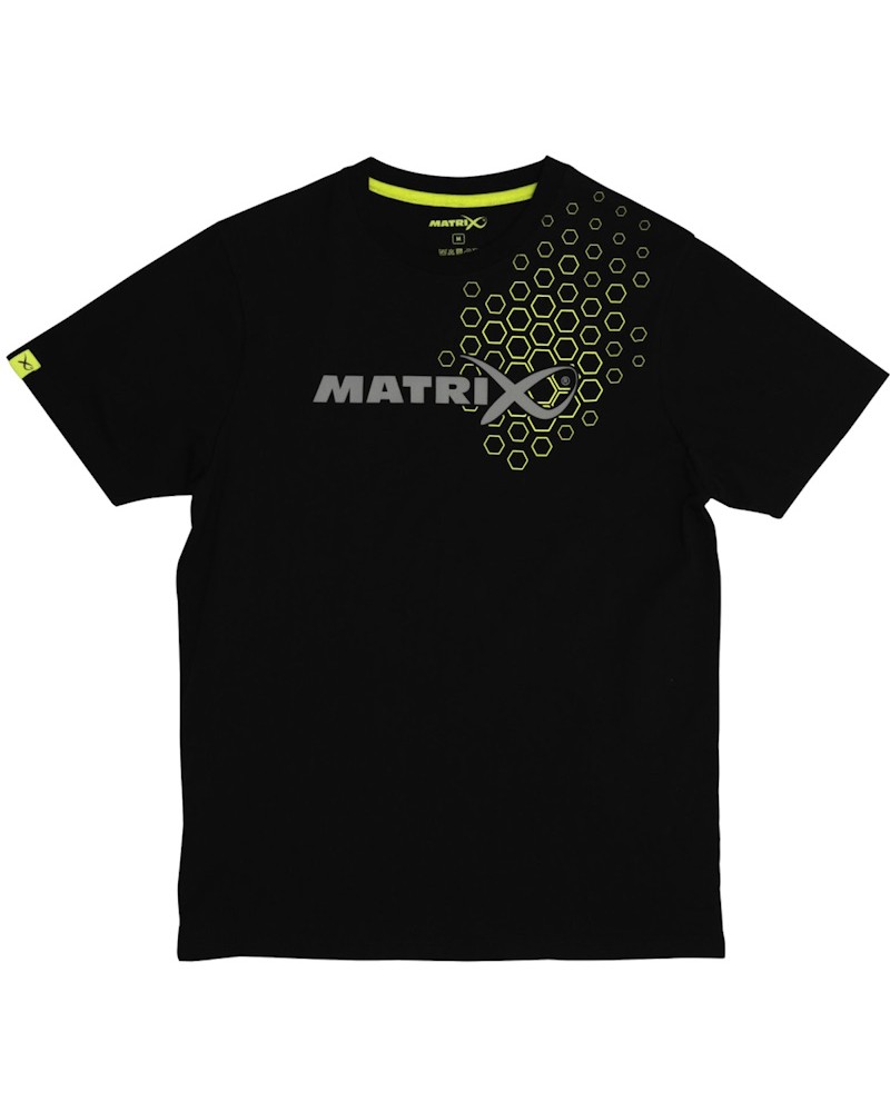 Koszulka Wędkarska Matrix Hex Print T-Shirt Black