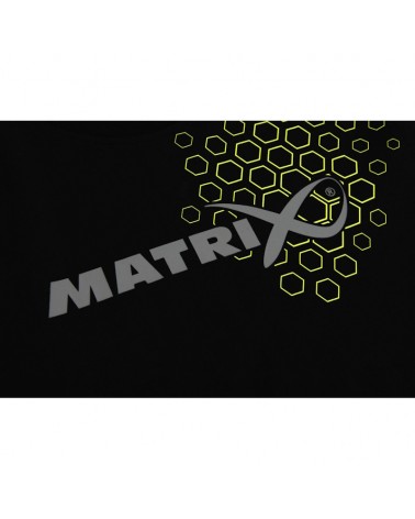 Koszulka Wędkarska Matrix Hex Print T-Shirt Black