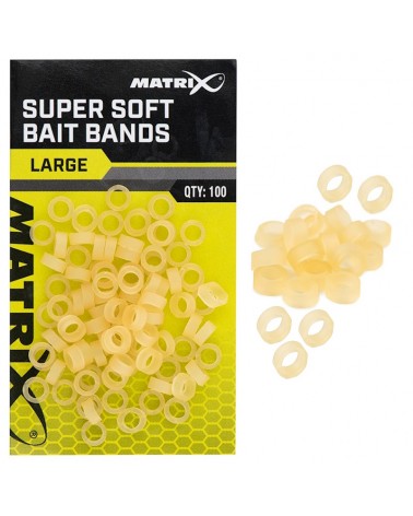 Gumki Do Pelletu Matrix Super Soft Bait Bands Large 100szt.
