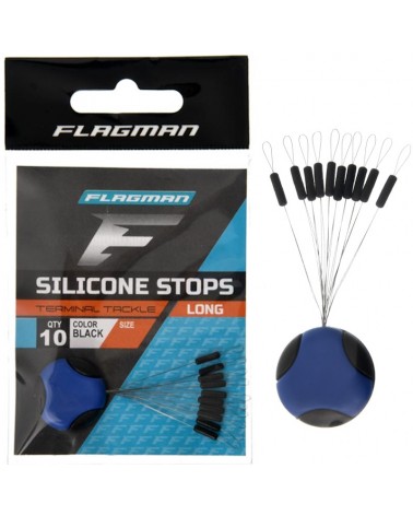 Stopery Gumowe Podłużne Flagman Silicon Long Stops L 10szt.