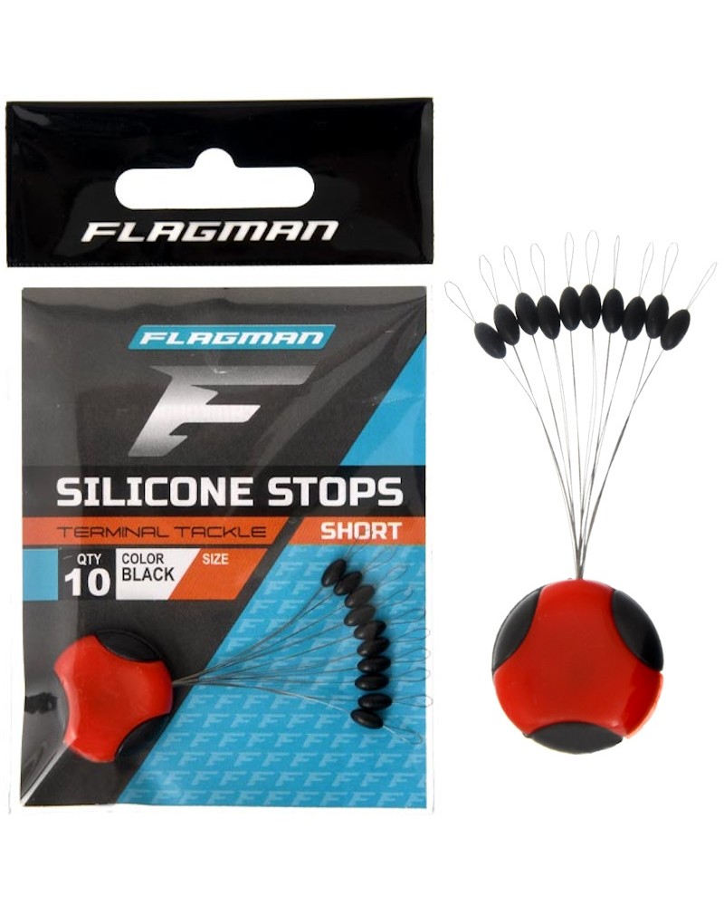 Stopery Gumowe Flagman Silicon Short Stops M 10szt.