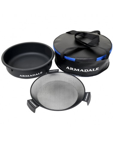 Zestaw Do Zanęt Pojemnik Miska Sito Flagman New Armadale EVA Set 38x12cm