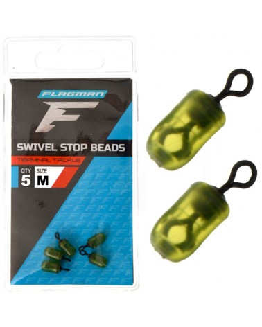 Krętlik Ze Stoperem Ochronnym Flagman Swivel Stop Beads M 5szt.