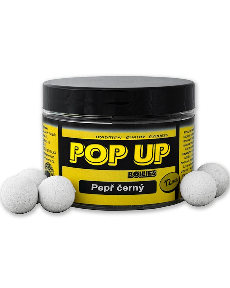 Kulki Haczykowe Carp Servis Vaclavik Pop Up Czarny Pieprz 12mm 40g