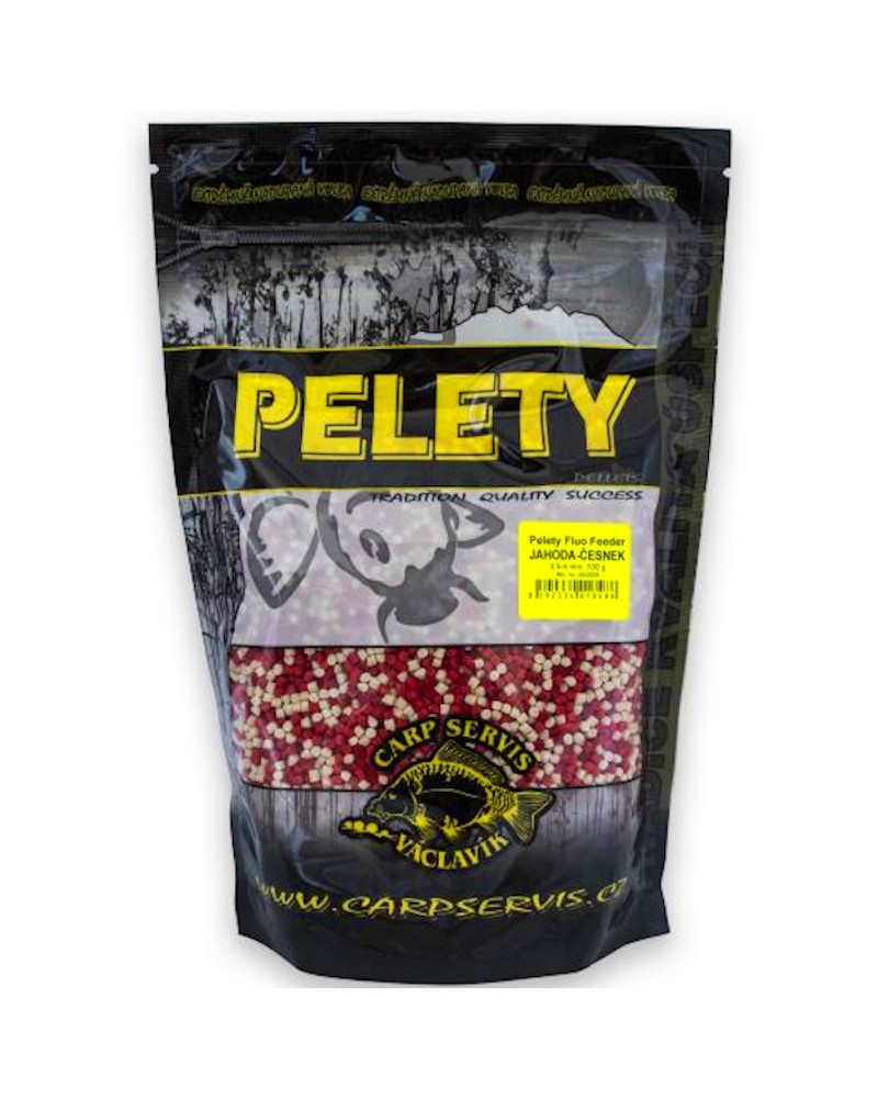 Pellet Carp Servis Vaclavik Fluo Feeder Czosnek-Truskawka 3.5-4mm 700g