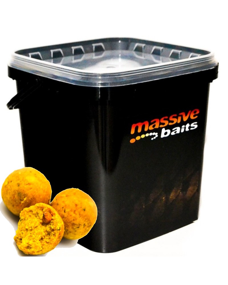 Kulki Zanętowe Massive Baits Eco Boilies 18mm Banana Banan Wiaderko 3kg