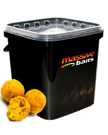 Kulki Zanętowe Massive Baits Eco Boilies 18mm Banana Banan Wiaderko 3kg