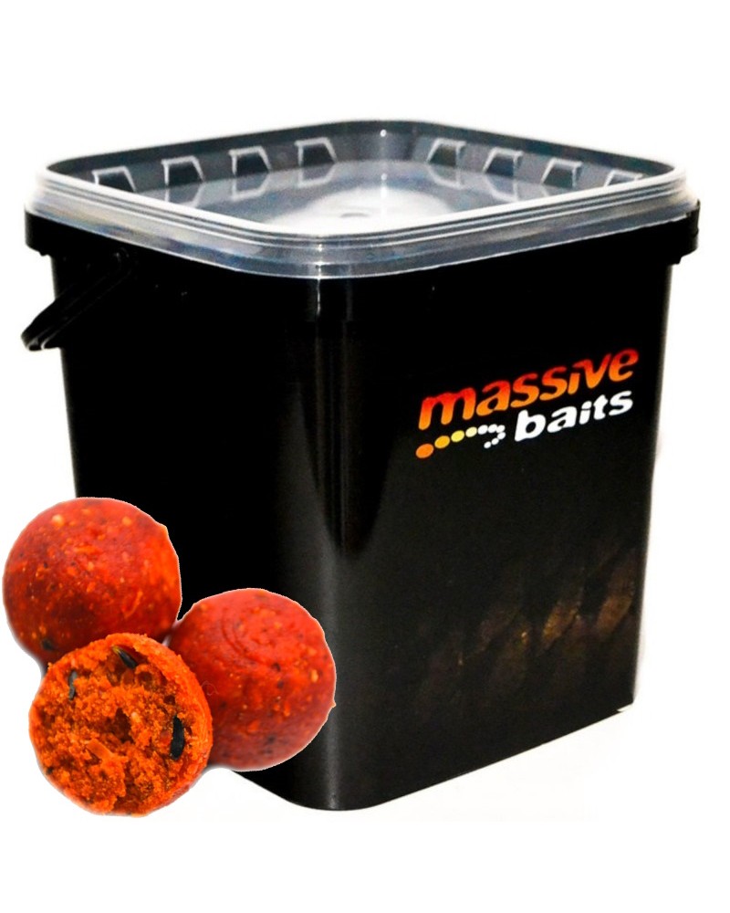 Kulki Zanętowe Massive Baits Eco Boilies 18mm Krill Kryl Wiaderko 3kg
