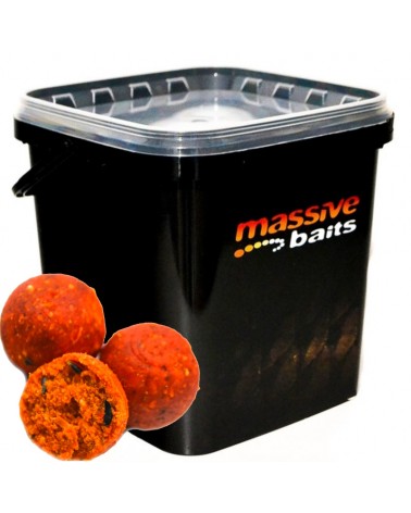 Kulki Zanętowe Massive Baits Eco Boilies 18mm Peach Brzoskwinia Wiaderko 3kg