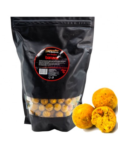 Kulki Zanętowe Massive Baits Eco Boilies 18mm Banana Banan 1kg