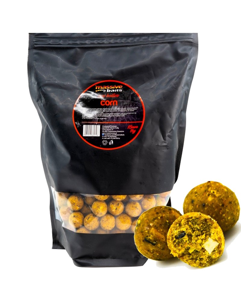 Kulki Zanętowe Massive Baits Eco Boilies 18mm Corn Kukurydza 1kg
