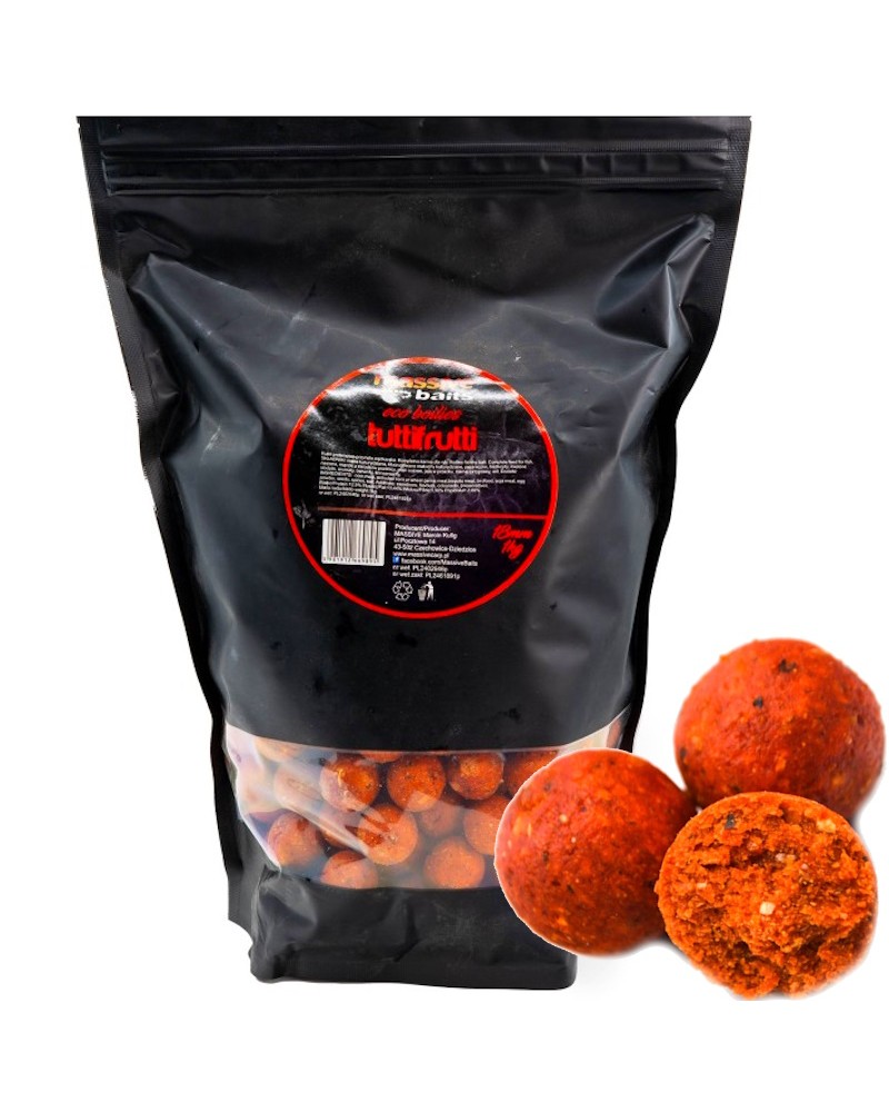 Kulki Zanętowe Massive Baits Eco Boilies 18mm Tuttifrutti Owocowe 1kg