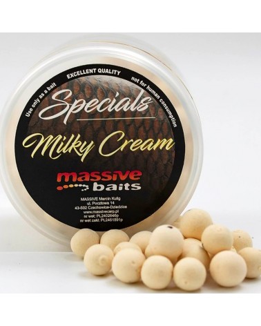 Kulki Haczykowe Massive Baits Special Pop-Up Milky Cream Mleczny 14mm 200ml