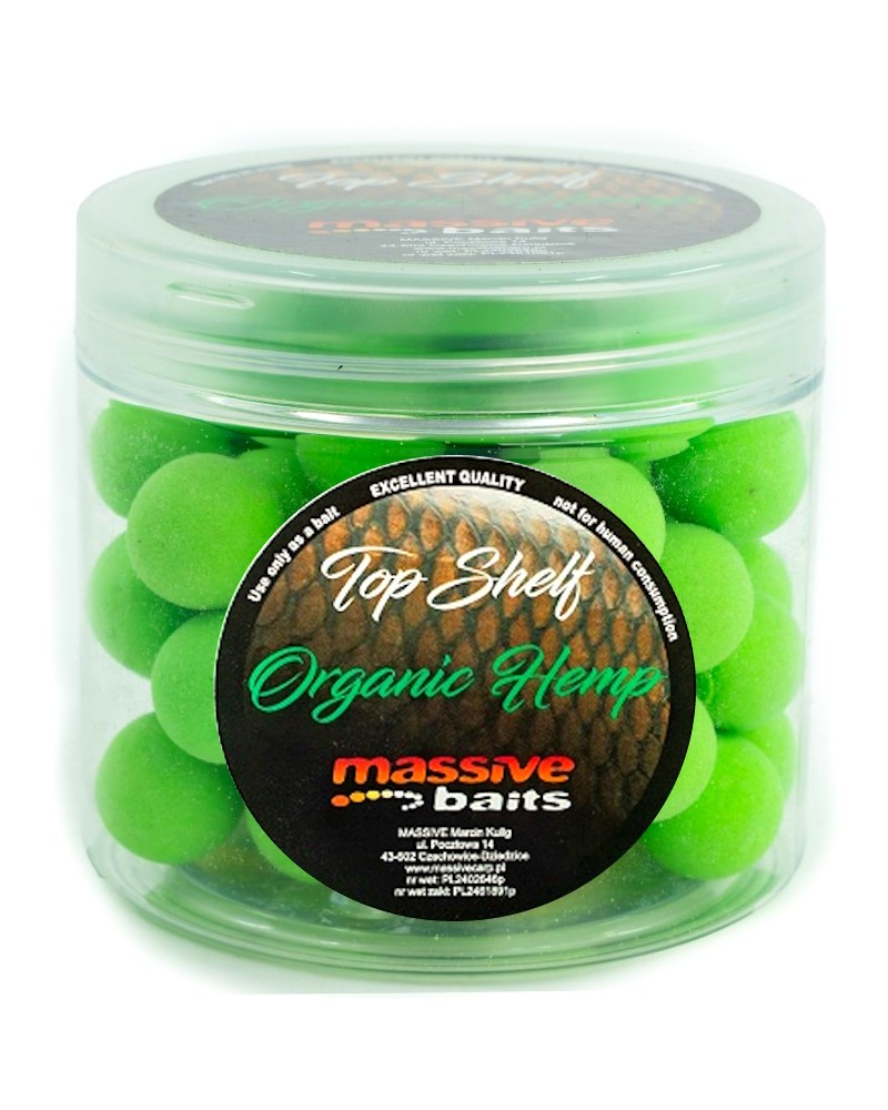 Kulki Haczykowe Massive Baits Special Pop-Up Organic Hemp Konopia 14mm 200ml