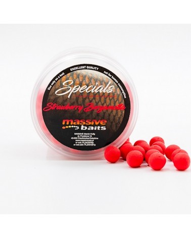 Kulki Haczykowe Massive Baits Special Pop-Up Strawberry Truskawka Bergamotta 14mm 200ml