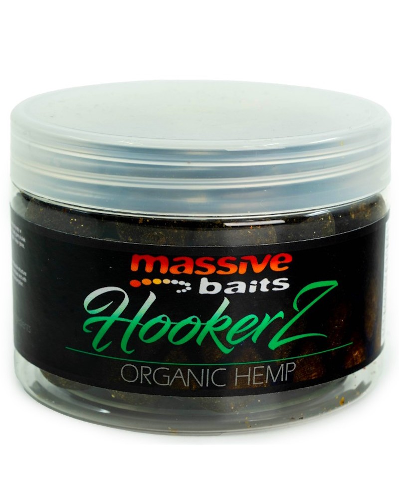 Kulki Haczykowe Massive Baits Hookerz Organic Hemp Konopia 18mm 300ml