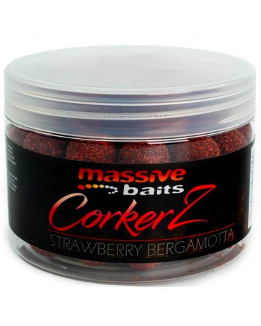 Kulki Haczykowe Massive Baits Corkerz Strawberry Truskawka Bergamotta 22mm 300ml