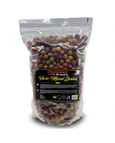 Kulki Zanętowe Massive Baits Fish Vario Mixed Boiles 14/18/24mm Wiaderko 5kg