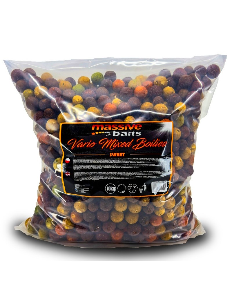 Kulki Zanętowe Massive Baits Sweet Vario Mixed Boiles 14/18/24mm Worek 10kg