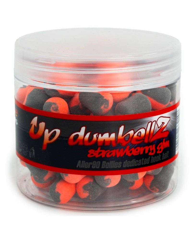 Kulki Haczykowe Massive Baits Aller Up Dumbellz Strawberry Truskawka GLM 14mm 200ml